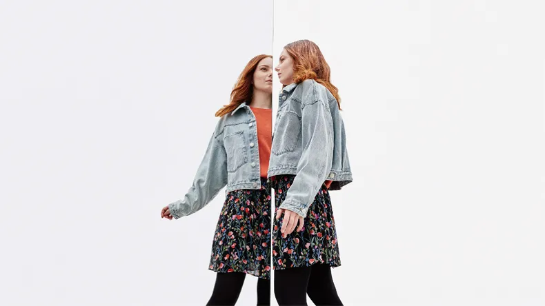 A girl in the mirror