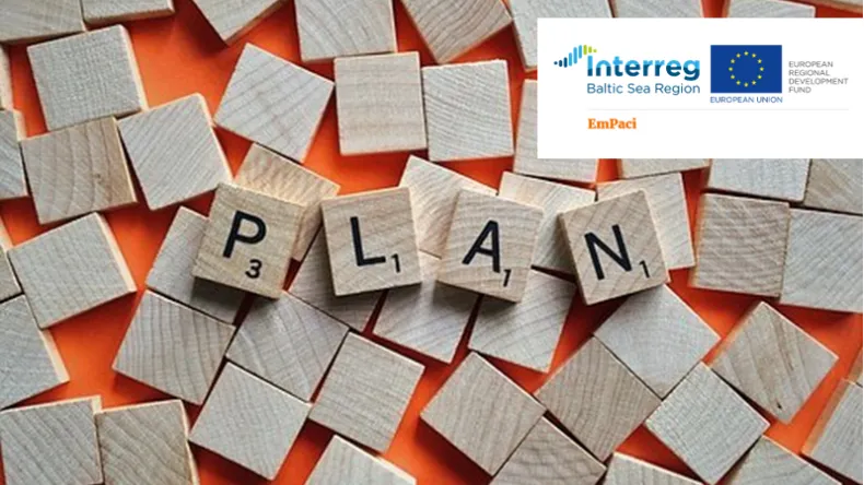 Kuvassa Plan - suunnitelma sekä EmPaci-hankkeen logo