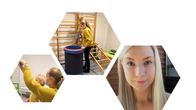 fysioterapiaopiskelijat Diana Issakova ja Rosa Salmki