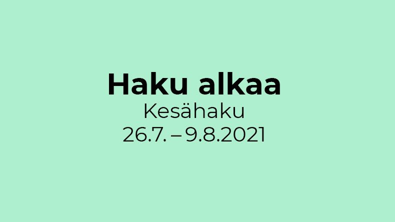 LABin kesähaku alkaa 26.7.2021