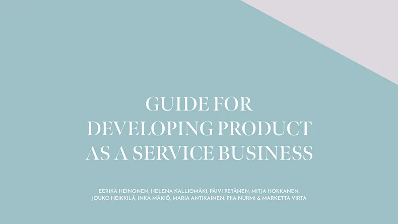 PaaS, Product as a Service pilots hankkeen graafinen kuvitus