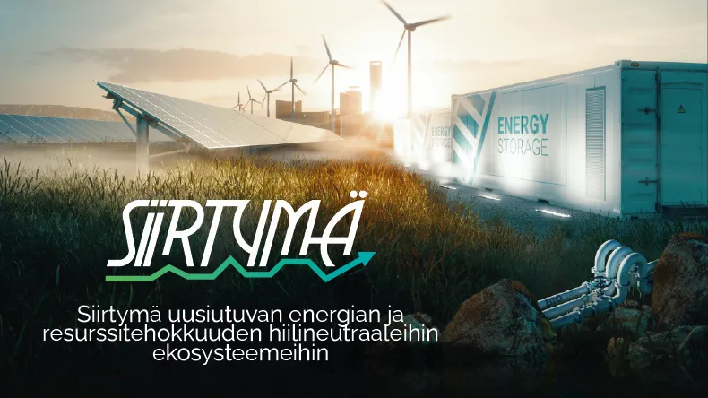 Siirtymä uusiutuvan energian ja resurssitehokkuuden hiilineutraaleihin ekosysteemeihin