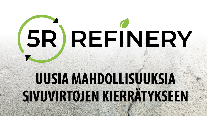 Hankkeen logo betonipohjalla