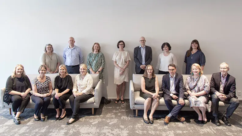 Ryhmäkuva Food Pilot Plantin vierailusta