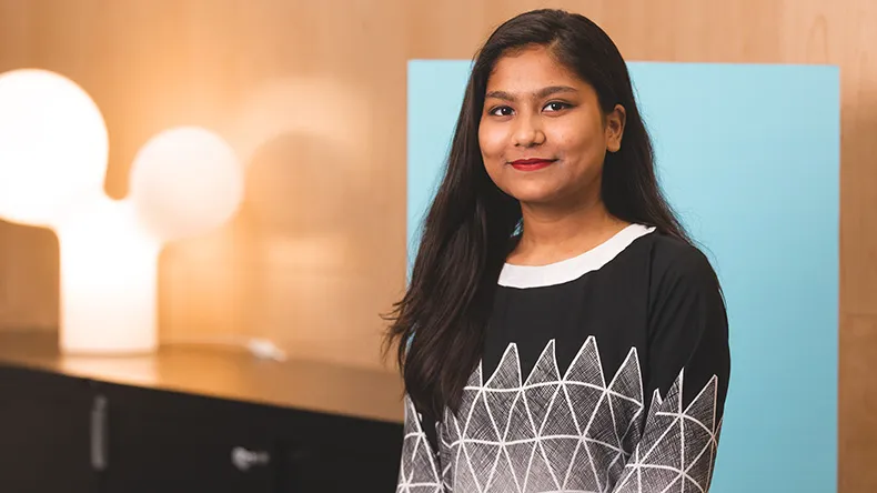 International Business student Nadira Sultana