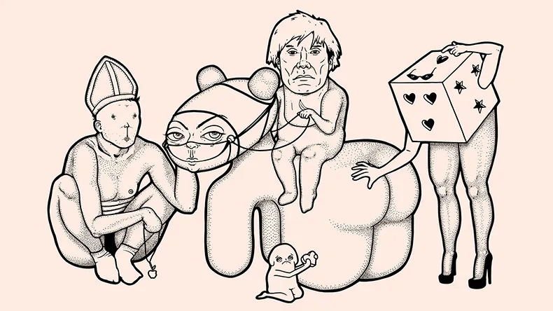 Kuvassa on LAB Muotoiluinstituutin persoonallisuustestin kuvitusta.