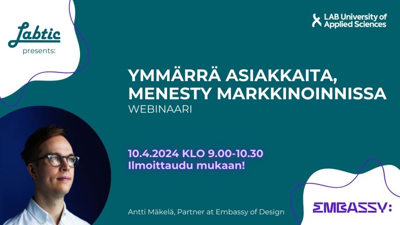 Ymmärrä asiakkaita, menesty markkinoinnissa -webinaari