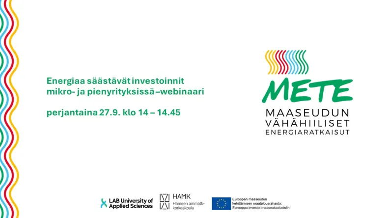 Energiaa säästävät investoinnit -webinaari