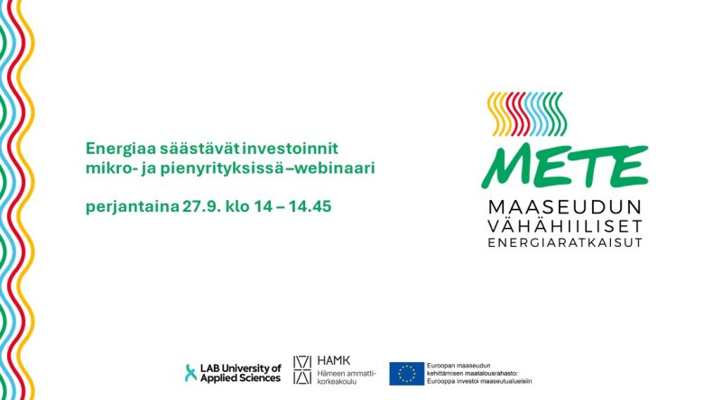 Energiaa säästävät investoinnit -webinaari
