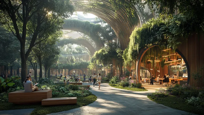 Teköälyn näkemys vehreästä kampuspihasta