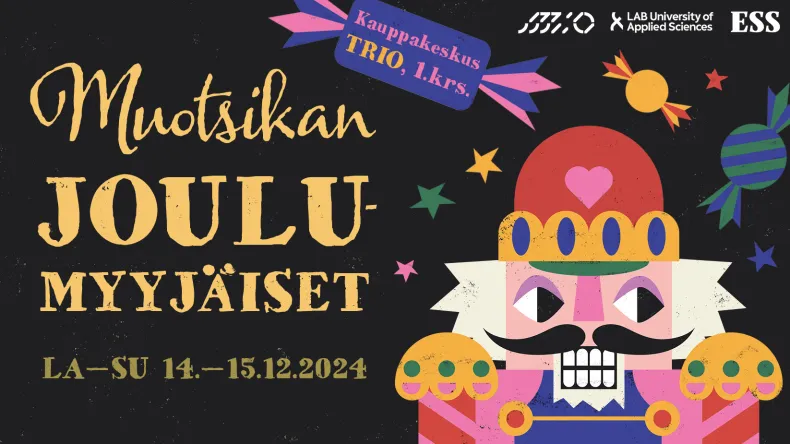 Muotoiluinstituutin joulumyyjäisten 2024 mainoskuva.