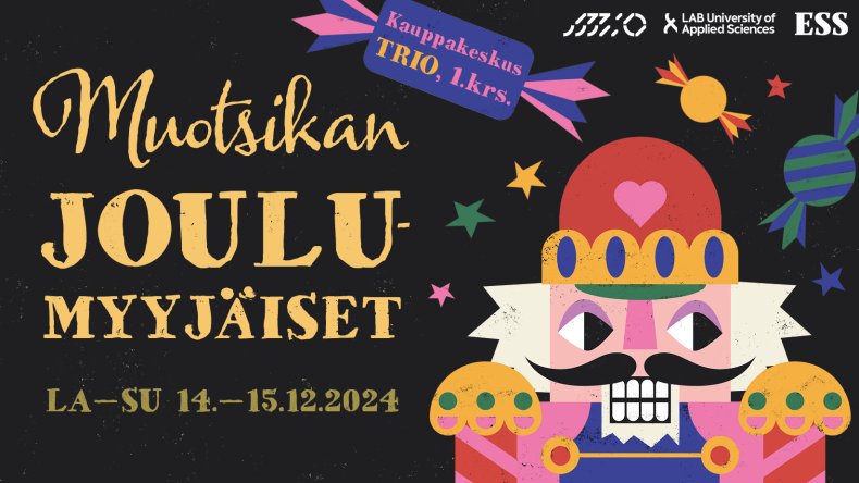 Muotoiluinstituutin joulumyyjäisten 2024 mainoskuva.