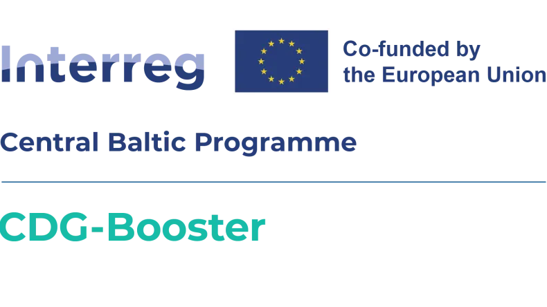The logo of Interreg Central Baltic project, CDG-Booster.