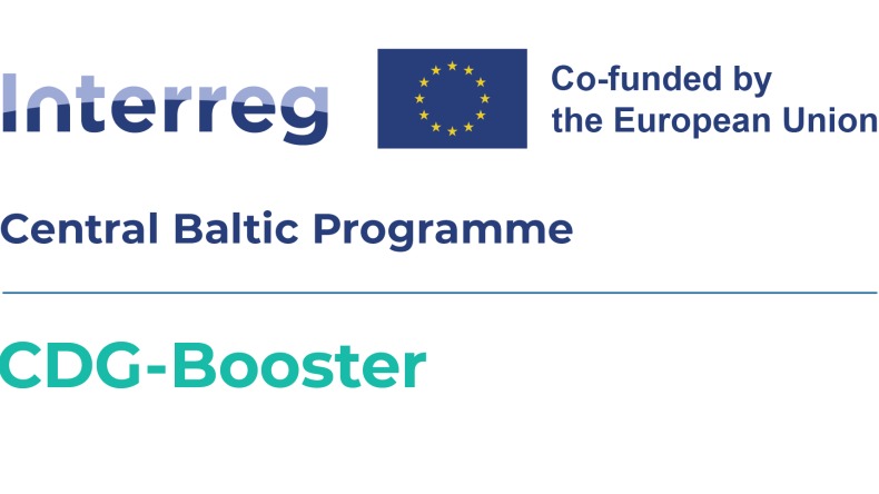 The logo of Interreg Central Baltic project, CDG-Booster.