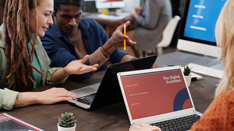 People sitting around table.