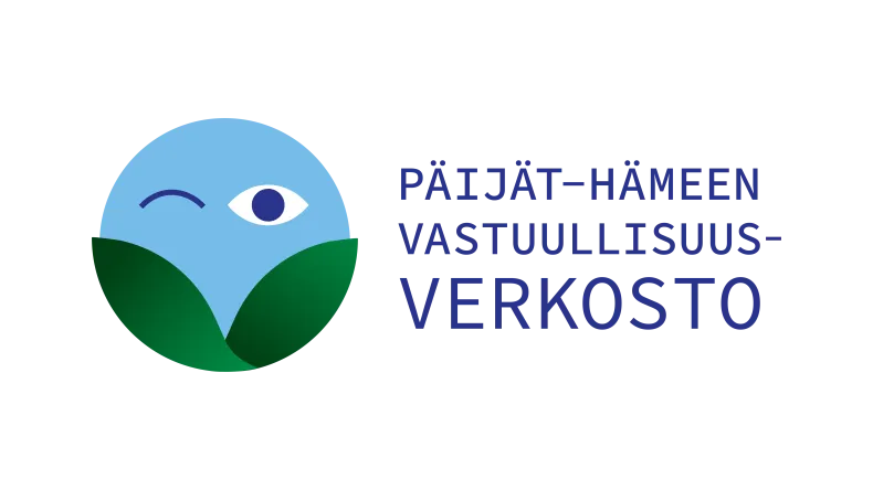 Päijät-Hämeen vastuullisuusverkoston logo vinkkaava silmä