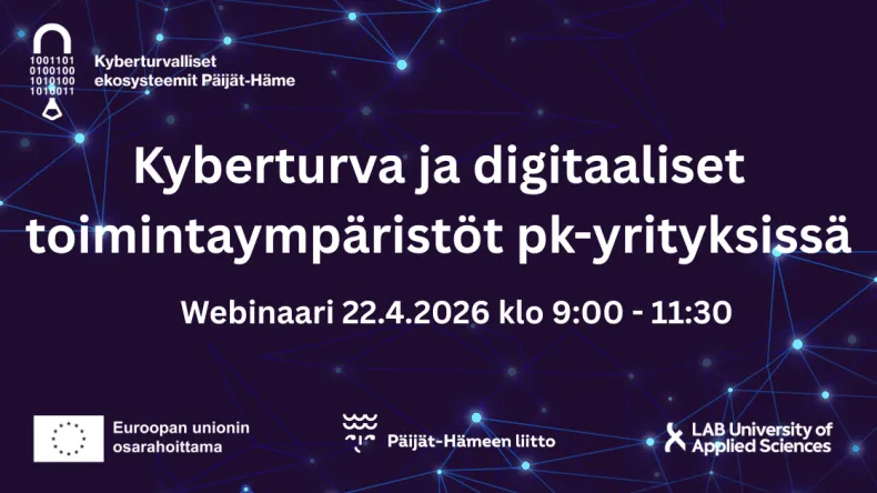 Kyberturva ja digitaaliset toimintaympäristöt pk-yrityksissä