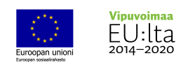 EU-lippu ja Vipuvoimaa-logo