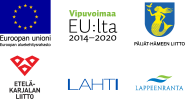 Euroopan aluekehitysrahasto, Vipuvoimaa EU:lta, Päijät-Hämeen liitto, Etelä-Karjalan liitto, Lahti, Lappeenranta