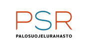 Palosuojelurahaston punasininen PSR-tekstilogo