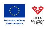 Euroopan unionin osarahoittama ja Etelä-Karjalan liitto -logot