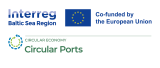 logo of the project, EU flag, green and blue